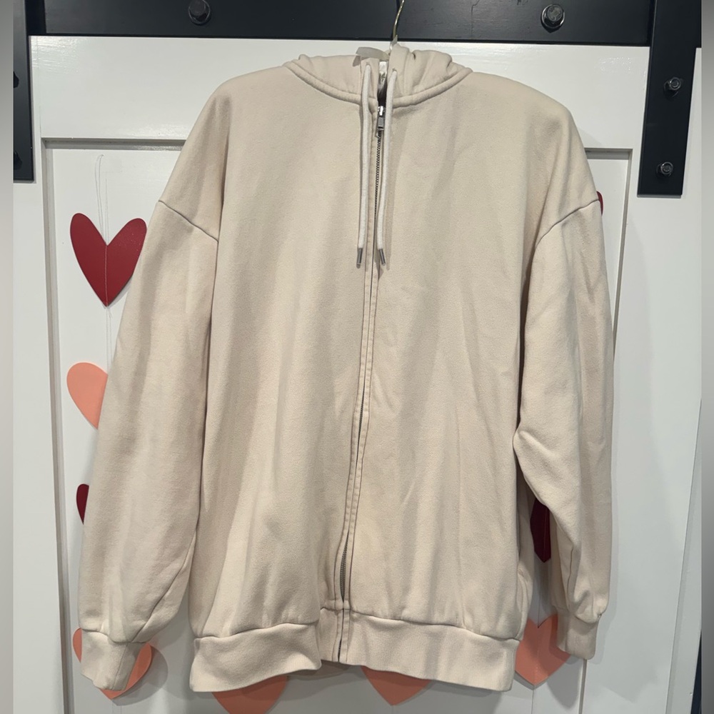 Vintage GAP Cream Zip-Up Sweatshirt